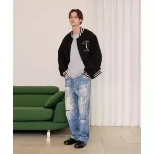 리 LEE디지털 프린팅 데님 팬츠 인디고 라이트 LE2503IP39IL 330353