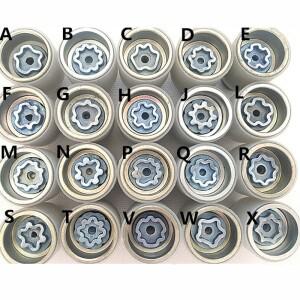 아우디 호환 A1 A5 A3 A4L A6L A7 Q3 Q5 A8 TT R8 타이어 도난 방지 나사 분해 도구 키 슬리브 용 1PCS