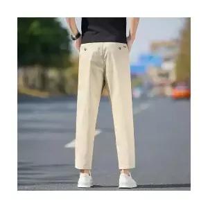 남자 기본 바지 면 린넨 9부 캐주얼 여름 얇은 일자 빅사이즈 트렌디 정장 M스포2