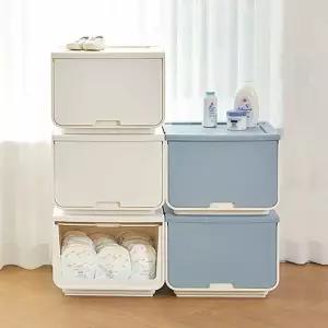 리빙박스 도어 슬라이딩 소품 데스크정리함 옷 다용도정리함 루맥스큐브 옷장정리 정