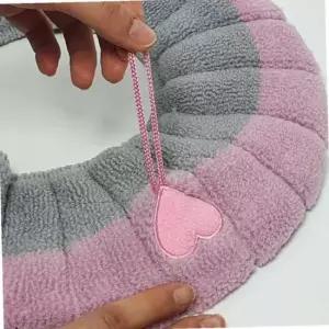 극세사 원형 도넛 변기커버 핑크 변기쿠션 변기시트