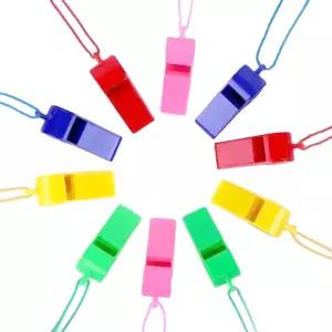 호루라기 휘슬 응원용품 심판용 랜덤색상 목걸이 스포츠