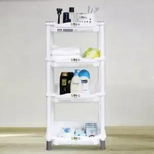 코너 LJH009R0 선반 4단 스탠드 욕실 수납 정리 거치대 받침대