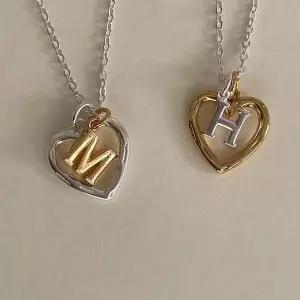 액세서리 (925 Silver) Love combi initial necklace A 22