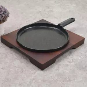 후라이팬정리대 싱크대선반 프라이팬선반 원형주물무쇠팬 2호