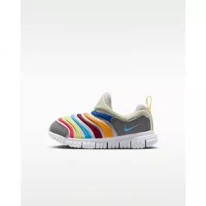 나이키 다이나모 프리 리틀키즈 이지 온/오프 신발 - 배스트 그레이/펜슬 포인트/브라이트 크림슨/유니버시