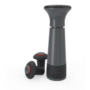 호스트 에어락 와인 세이버 펌프 및 보존기(와인 스토퍼 포함) 진공 실러 병 스토퍼, 3개 세트, 블랙