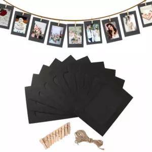 페이퍼 종이액자 미니 4x6인치 프레임 세트 10P 블랙