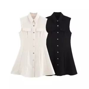 여자원피스 민소매 봄 나시 패드 원피스 원템1