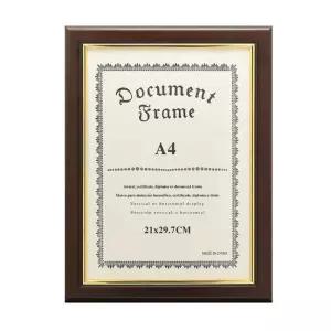 [베스트TOP100] 다크브라운 상장 포토액자 벽걸이 액자 그림걸이(A4)