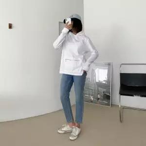 [다잇템]여자 빅사이즈 후디 캐쥬얼 앞지퍼 SS 티셔츠 (12810671A)