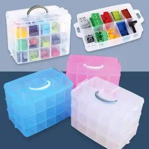 3단 ZRT437F1 분리형 멀티박스 중형 다용도정리함 소품보관함