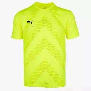 푸마 형광 노란색 반팔 축구 팀복 유니폼 기능성티 기본티 아웃도어티셔츠 통기성좋은 등산복상의 바캉스