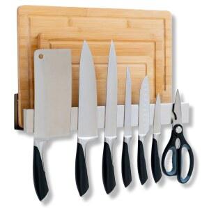 데미의 홈 나이프 마그네틱 스트립 및 도마 홀더 벽 또는 냉장고용 16인치 용품 미포함 냉장고 벽용