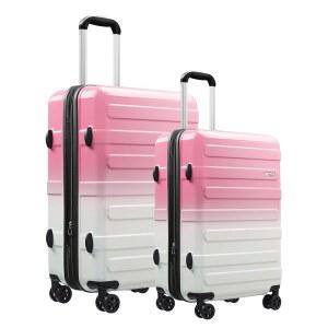 스피너 휠이 장착된 스키오스트 수하물 세트, TSA 잠금 장치가 있는 캐리어 휴대, 여성용 확장형 위탁