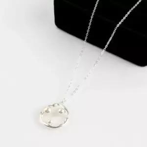 [다잇템]여자 귀여운 실버925 패션 진주볼 은 목걸이 (29985380A)