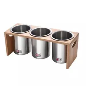 크라운포드 수저통 세트 스텐 수저정리함 보관함 3p 보관함 정리함