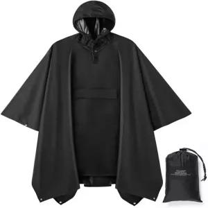 남성/여성/ 살라마 후드 레인 폰초 방수 우비 재킷 포켓 포함
