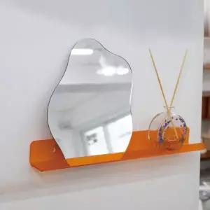 [하프클럽/셀러허브]아크릴 무타공 선반 투명옐로우 5T 600x100mm_C600_037