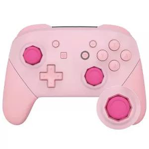 EXtremeRate 페이스 플레이트 백 플레이트 핸들 커버 벚꽃 핑크  퍼피 핑크 팔각형 게이트 스틱 디자인 DI