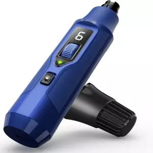 LED 조명이 장착된 야비프 7단 반려견 네일 그라인더 - 대형견 및 고양이를 위한 초조용한 전기 반려동물