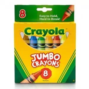업위드 크레욜라 점보크레용 8색 어린이그리기 크래욜라 크래용