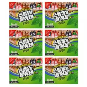 산도깨비 신발장용 탈취제 냄새제거 방향제 숲속향 65g 4개입 x 6개