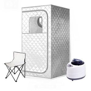 elon 가정용사우나 1 이동식 홈 실내 1인 은백색찜질함 습식 싱글박스 찜질방 찜질 사우나