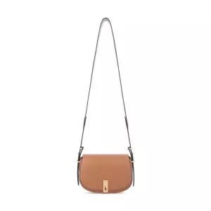 폴로 랄프로렌 ID 카프스킨 미니 새들백 라이트 베이지 474633