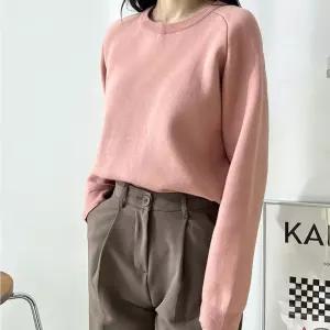 깔끔 여성니트티 여자예쁜니트 니트 여자겨울니트 긴팔