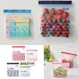 러블리마켓 지퍼백 세트 110매 다양한 중형 사이즈