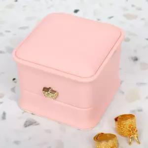 연핑크 돌반지함 돌반지케이스 고급형 예물반지케이스 돌반지상자 솜랑비