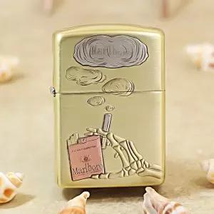 말보로 스모킹 스켈레톤 지포 라이터 5574