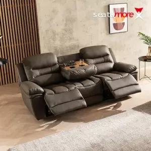시트앤모어 마스터스 전동3인 All천연통가죽 리클라이너소파
