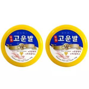 웰빙헬스 명품 고운발 크림 110g x 2개/각질제거/풋크림/웰빙헬스 명품고운발