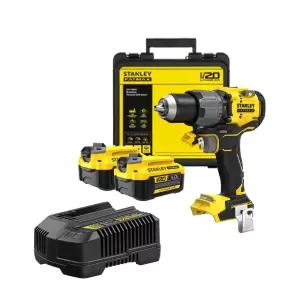 스탠리 SBD726M2K 충전 해머 드릴 20V 4A 배터리 2개