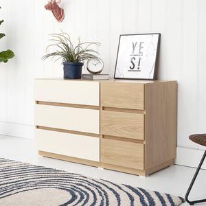 원마인드 샤르망 3단서랍장 와이드체스트