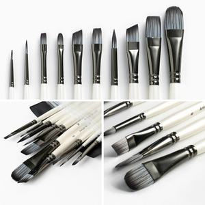 [오피스스쿨] 민화샵 고급 아크릴붓 10종세트 아크릴붓세트 유화붓세트 미술용품 유화그리기