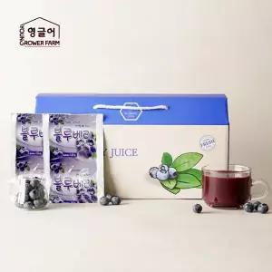 [영글어농장] 백화점납품 국내산100% 블루베리즙 80ml X 30팩