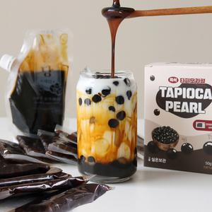 마녀의부엌 흑당버블티 흑당시럽 타피오카펄 만들기 1세트