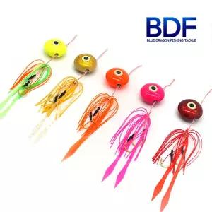 청룡조구 유동식 참돔 타이라바 헤드 스커트 세트 채비 45g