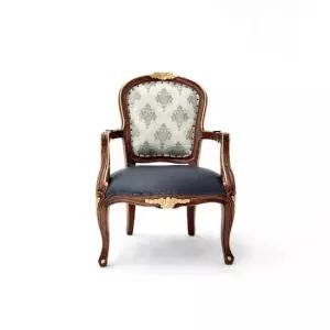 [퍼니프랑] 수입 유럽형 빈티지 엔틱가구 TR 25 리버티 1인 블루 소파 의자