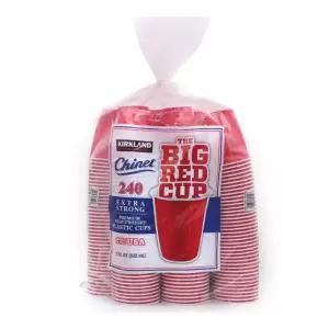 코스트코 테이크아웃 레드컵 240개 플라스틱 음료수컵 532ml