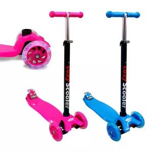 더원스토리 코지 스쿠터(핑크) LED불바퀴 킥보드 퀵보드 씽씽이 유아 아동 어린이