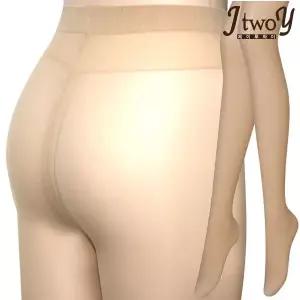 [보리보리/제이코튼]T자형 누드 팬티스타킹 2매