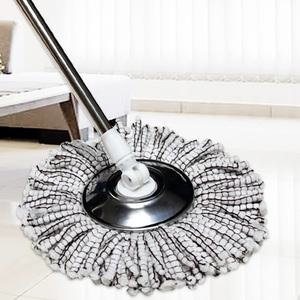 회전 물걸레 밀대 업소용 바닥 청소 극세사 노터치 밀대걸레