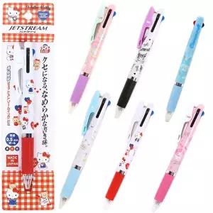 (일본) 헬로키티 마이멜로디 리틀트윈스타 시나모롤 포차코 쿠로미 제트스트림 유성 3색볼펜 (6type)