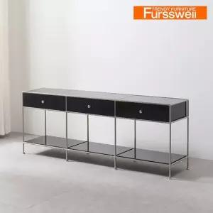 퍼스웰 완제품 유로모듈선반 고광택 1800 높은거실장 SN_051