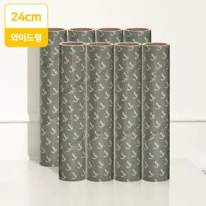 와이드 사선 돌돌이 8P 롤 테이프 클리너 리필 (90회분)