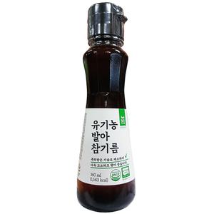 청오건강 청오 유기농 발아 참기름 160ml 이강산닷컴